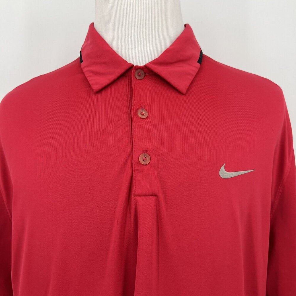 Nike Golf Tour Performance Red Polo Shirt XL Extra Large
